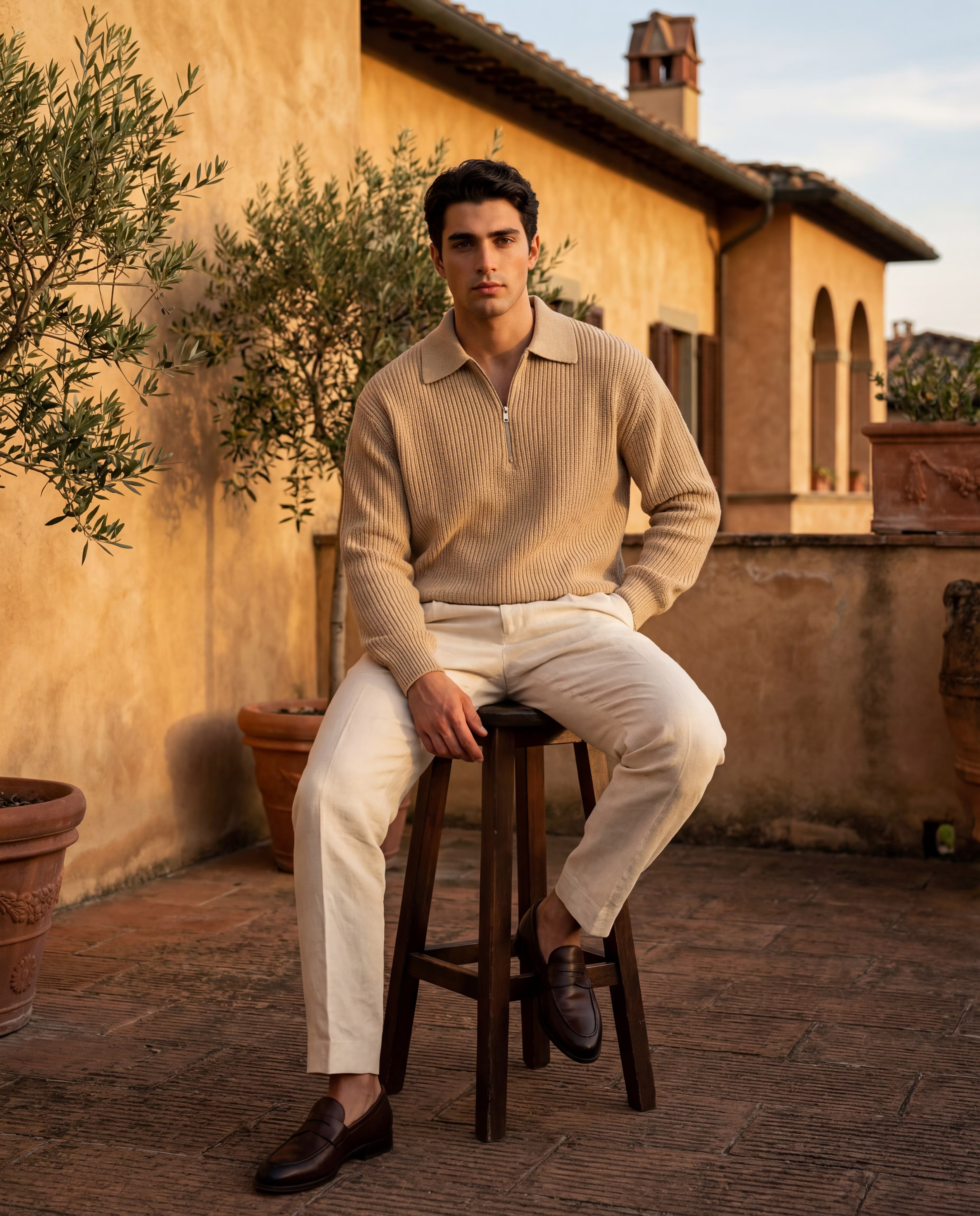 VIENNA ZIPPED SWEATER