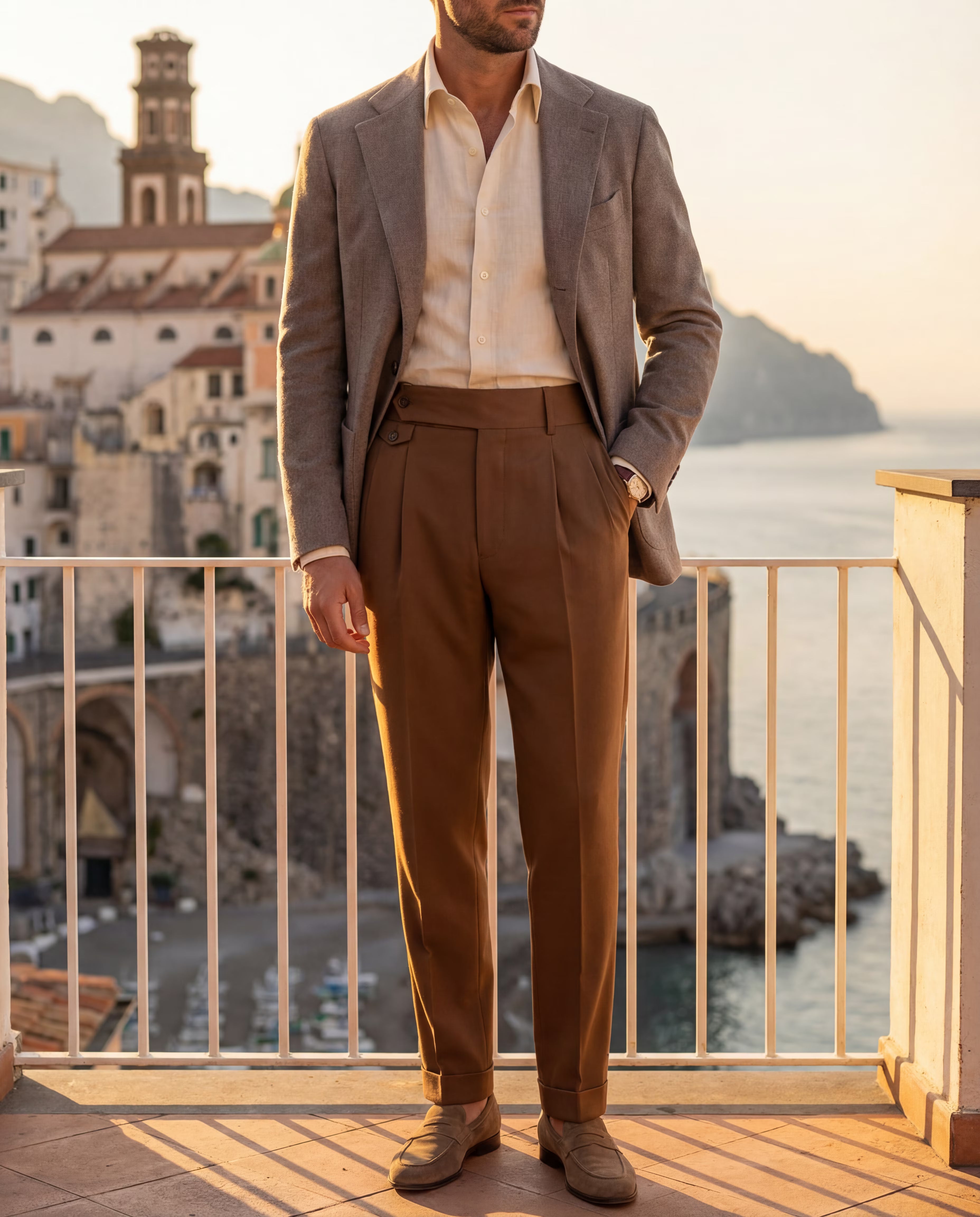 MILAN HIGH-WAIST TROUSERS