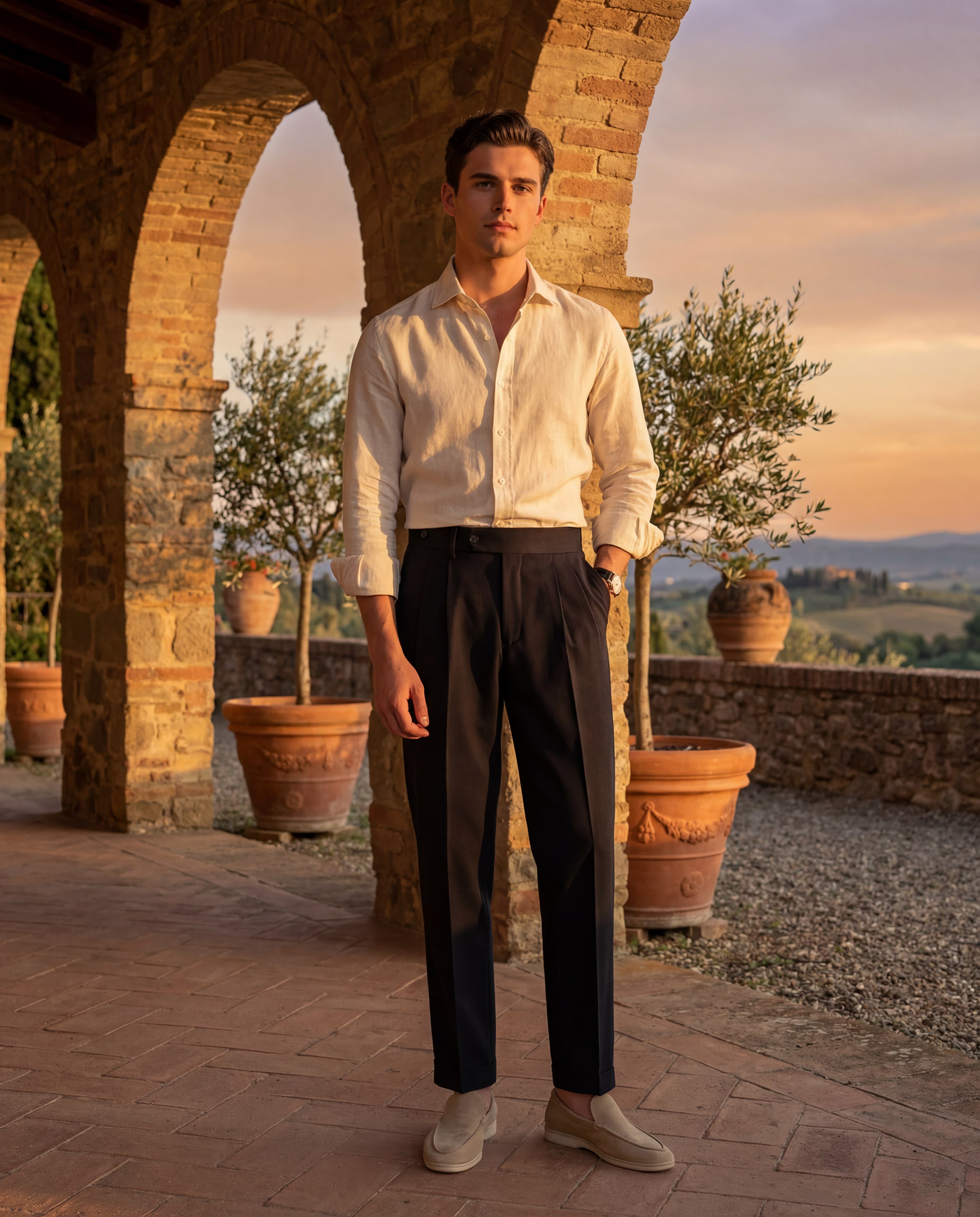 PARIS HIGH-WAIST TROUSERS