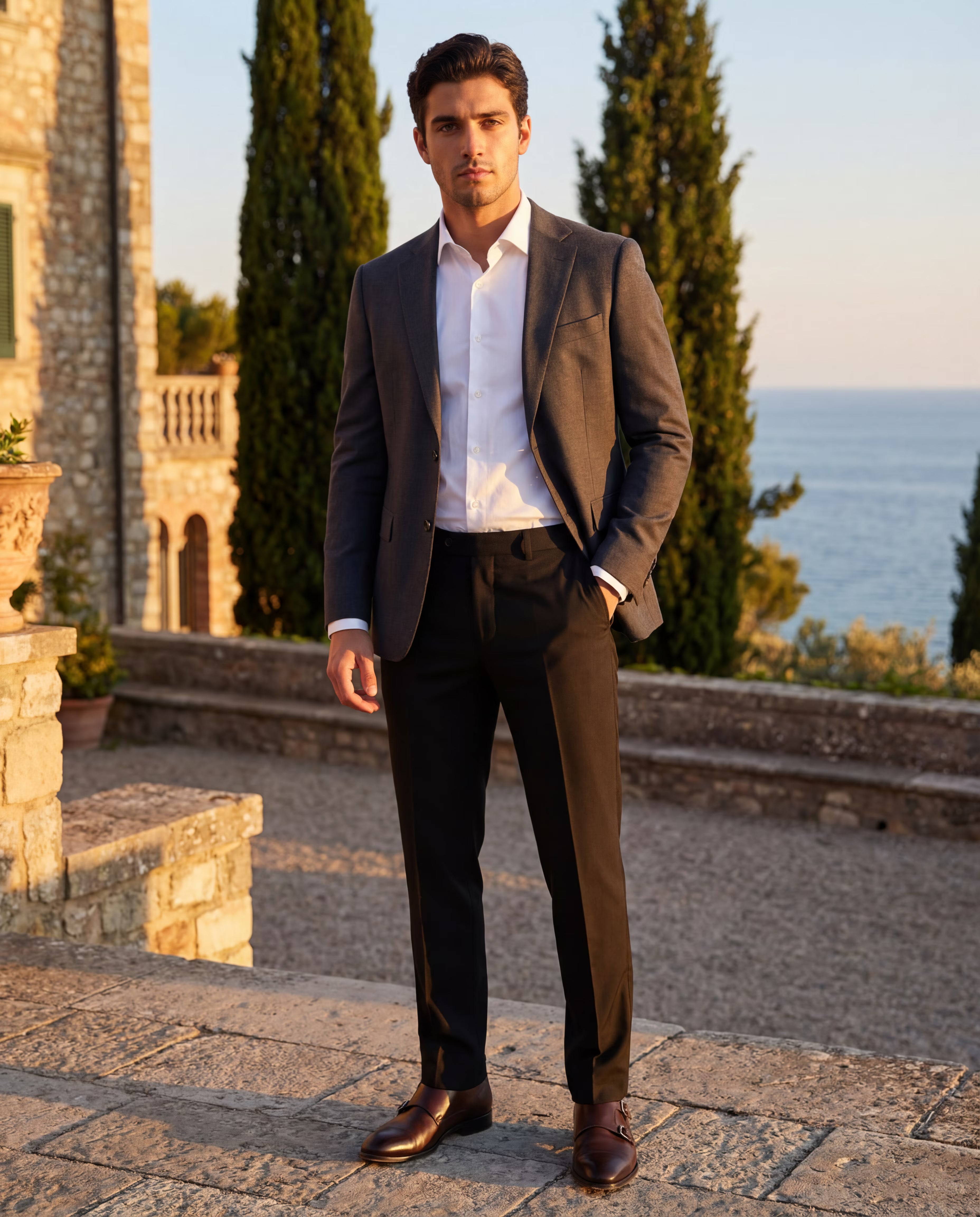 COMO SLIM DRESS TROUSERS