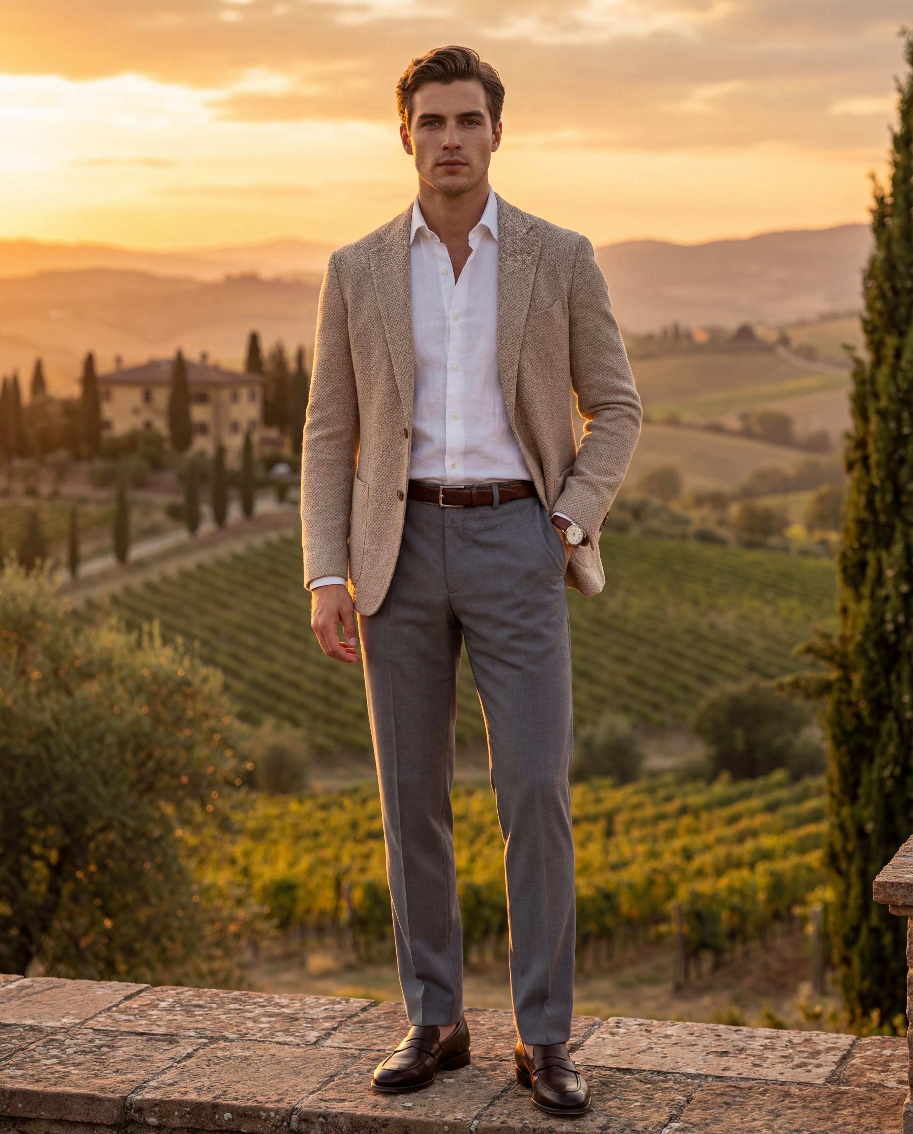 COMO SLIM DRESS TROUSERS