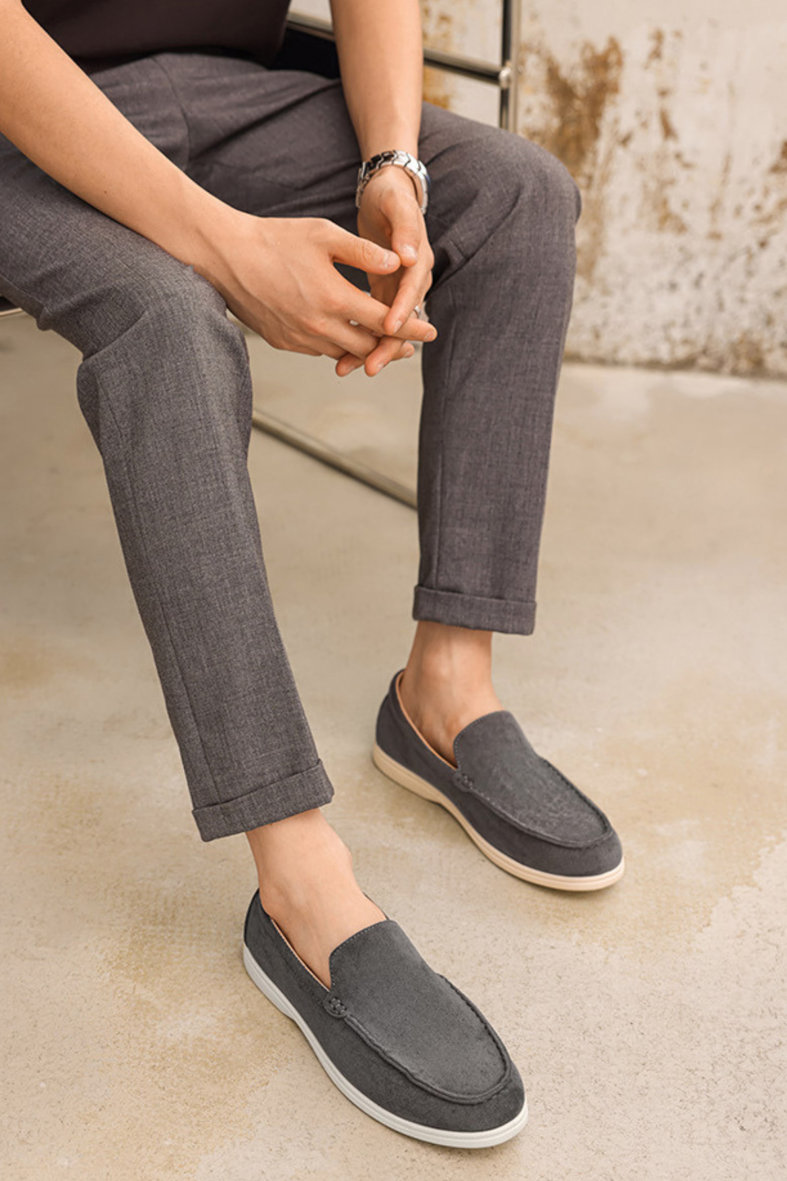 MONACO SUEDE LOAFERS