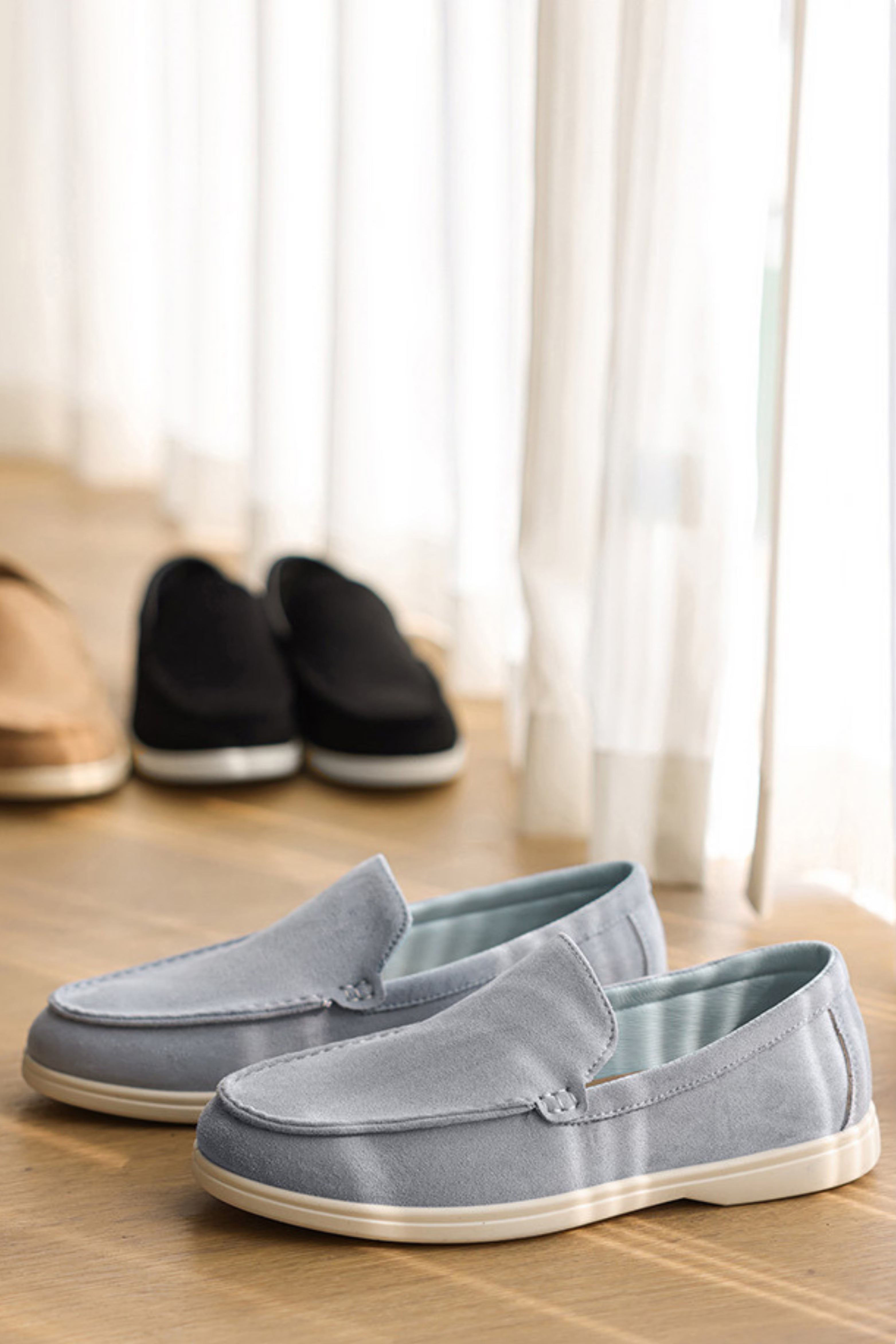 MONACO SUEDE LOAFERS