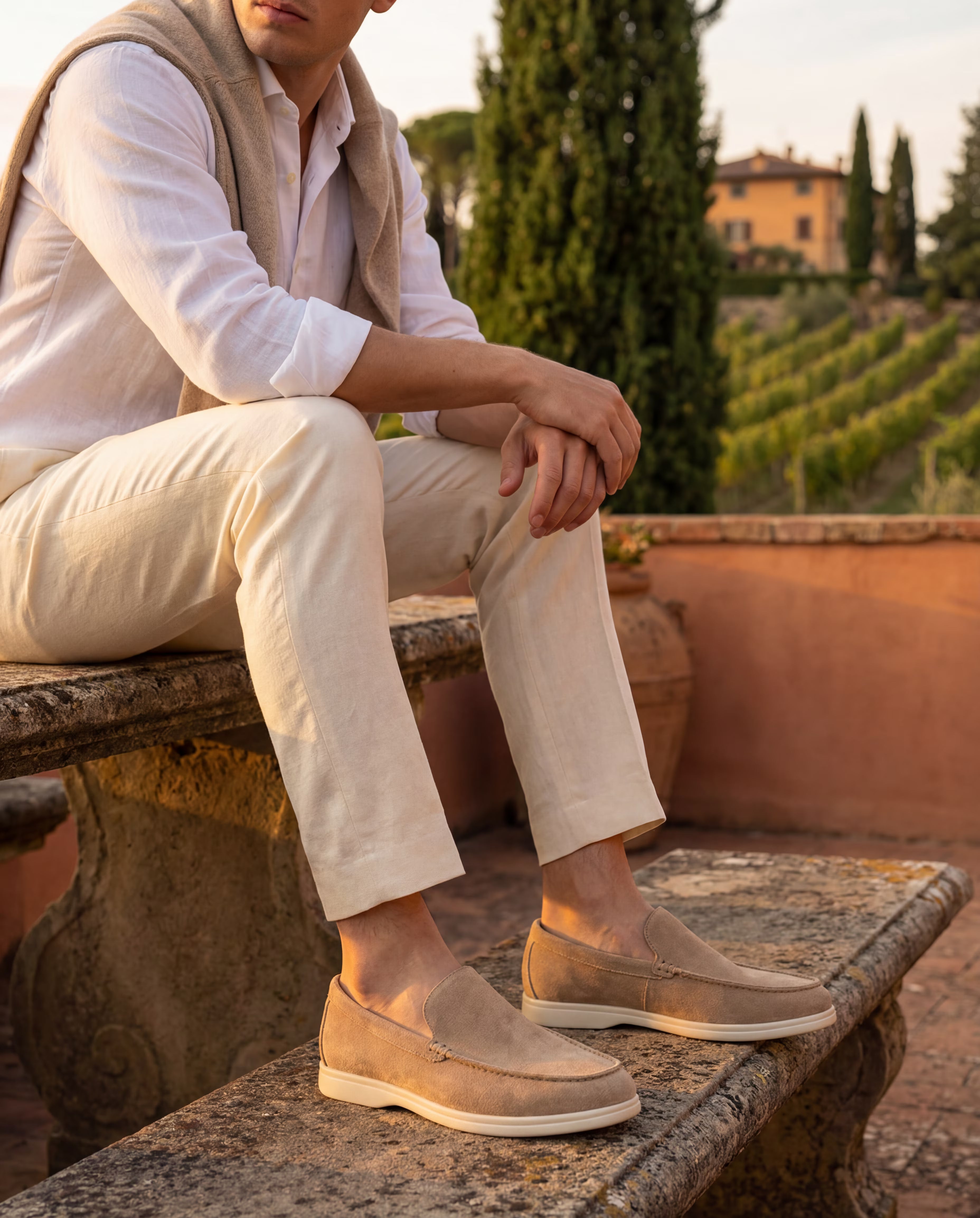 MONACO SUEDE LOAFERS