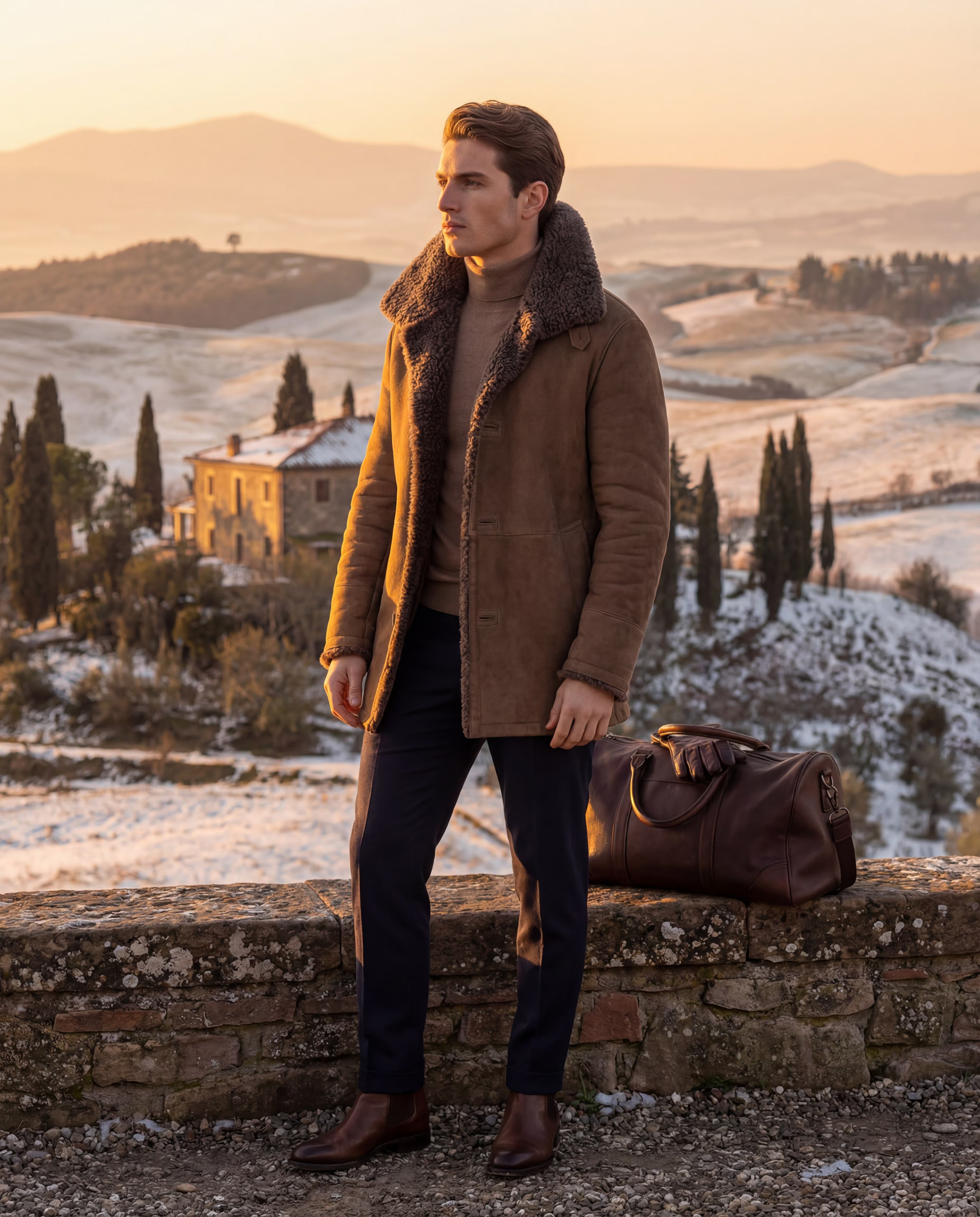 CHAMONIX SHEARLING COAT