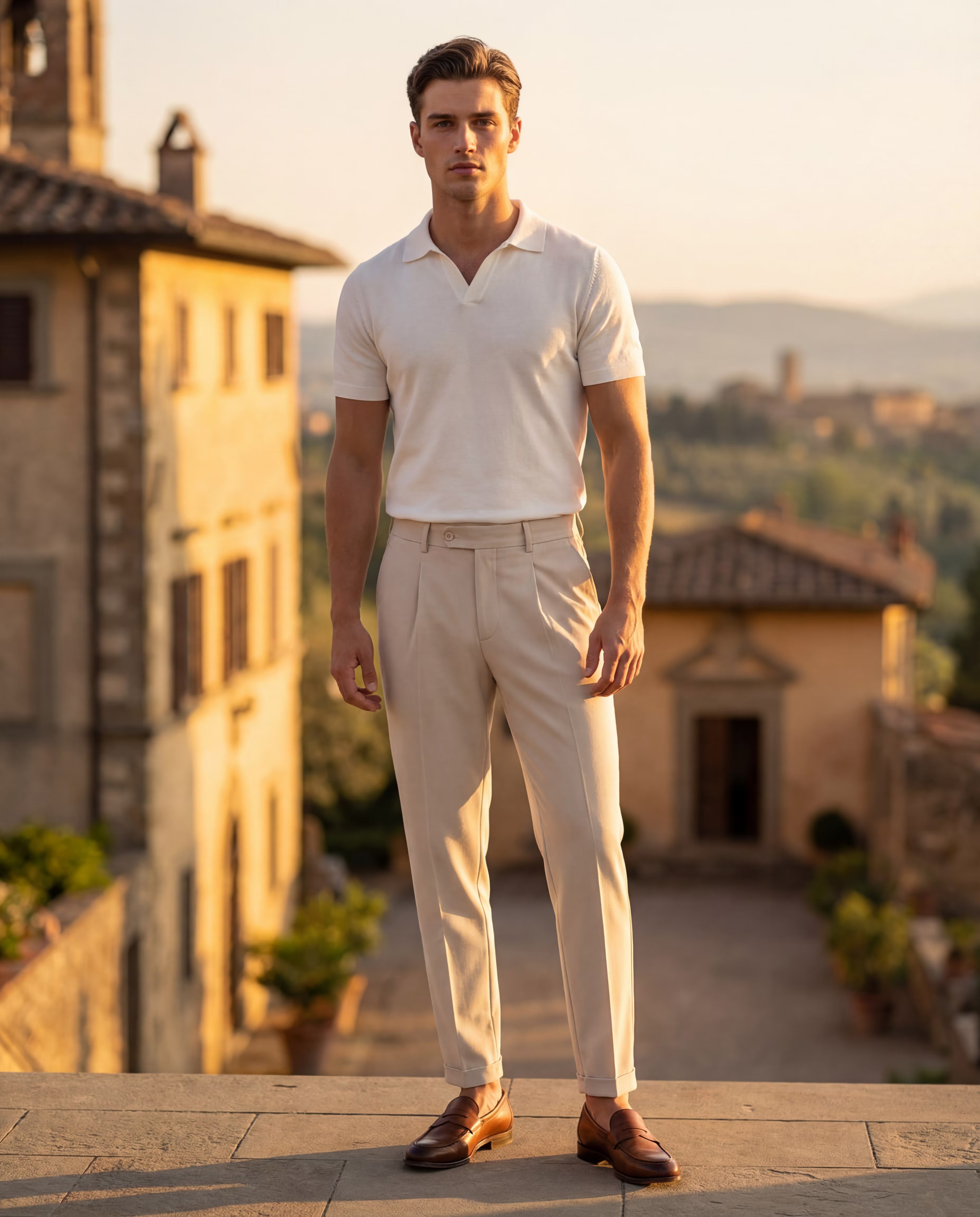 NAPOLI PLEATED TROUSERS