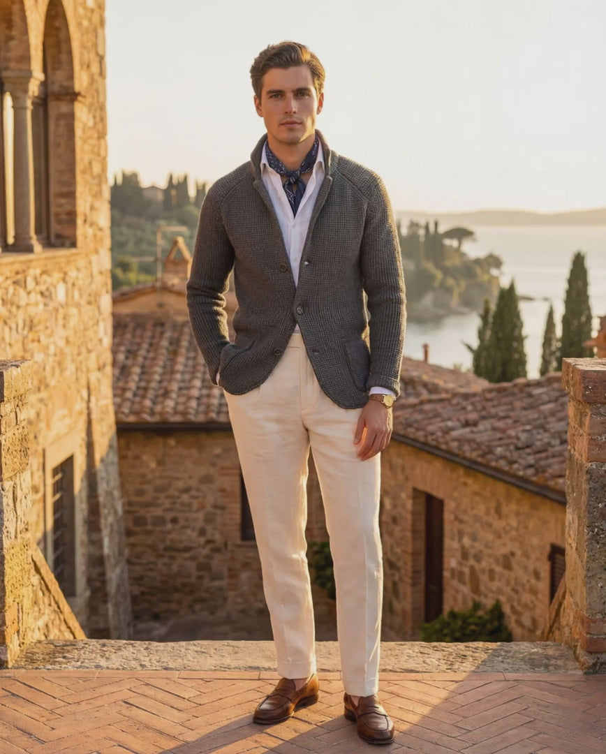 TAORMINA KNITTED BLAZER JACKET