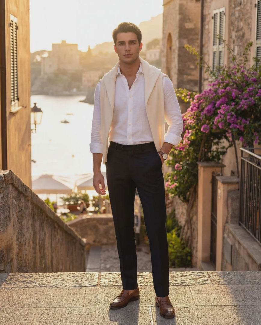 COMO SLIM DRESS TROUSERS